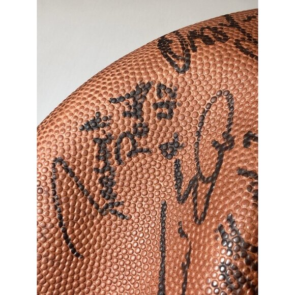 Vtg Autographed Signed Football Doesn’t Hold Air Dan Marino Tony Siragusa +more - Picture 15 of 16